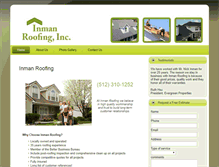 Tablet Screenshot of inmanroofing.com